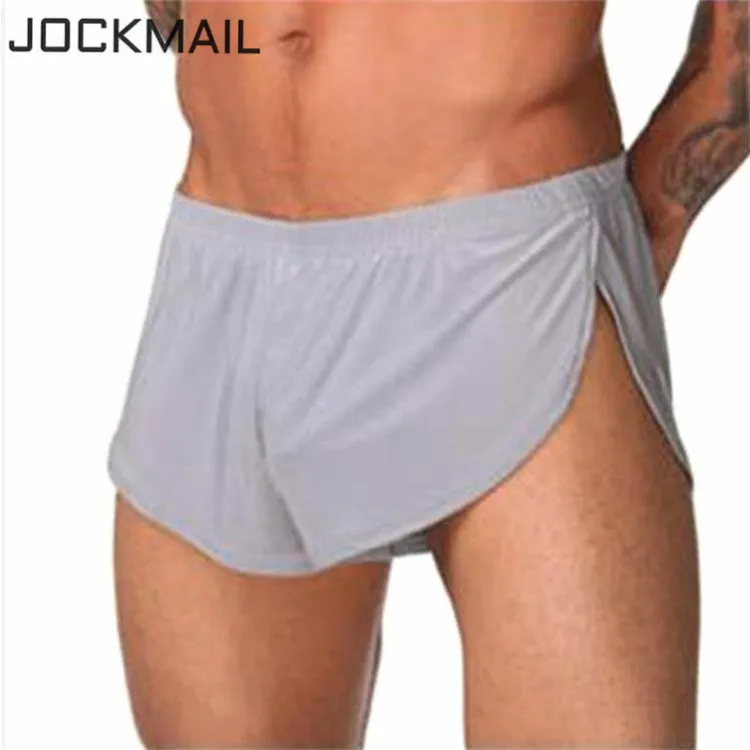 Трусы боксеры JOCKMAIL мужские Брендовое пикантное нижнее белье шелковые трусы для