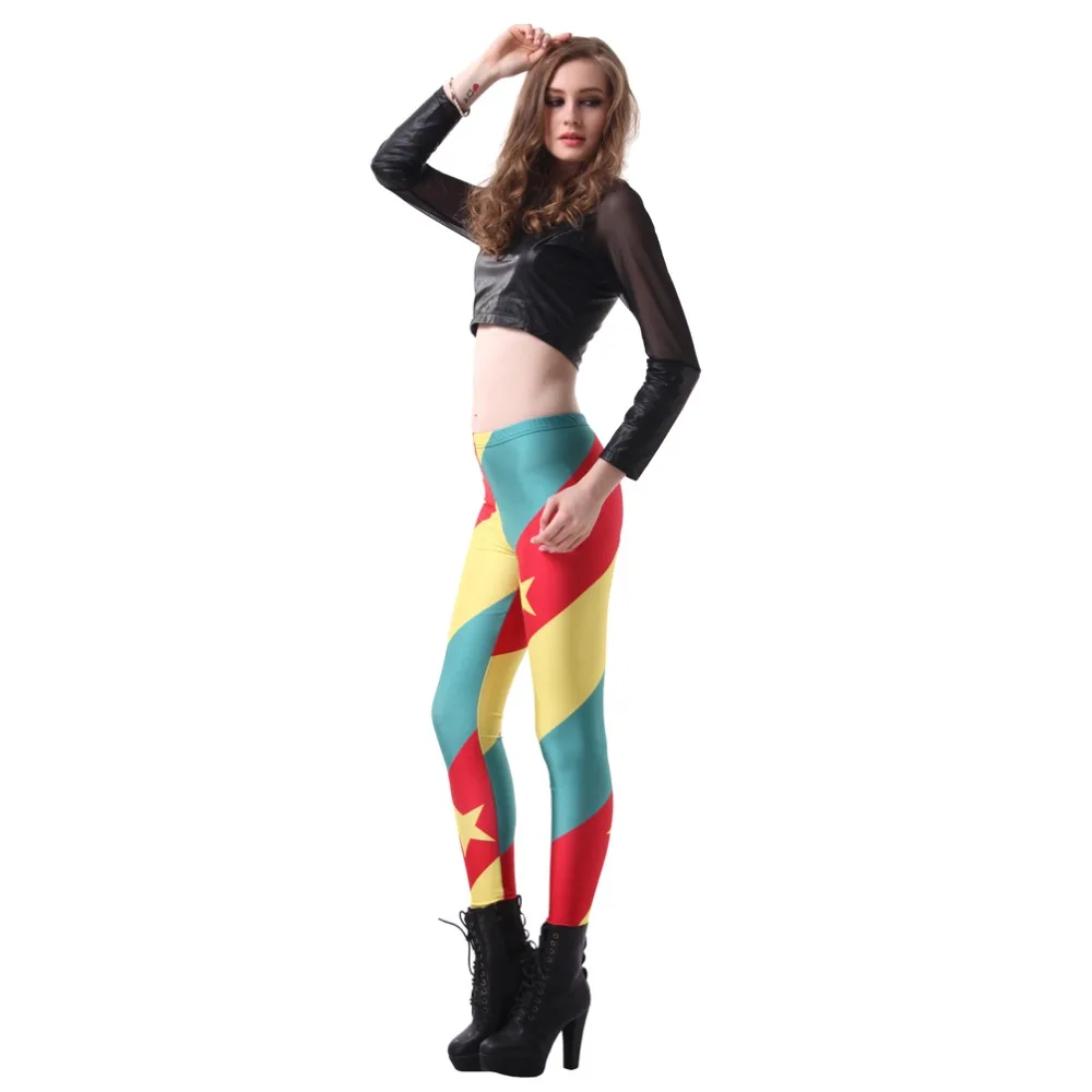 

Elastic Casual Pants 3D Digital Printing Flag of Cameroon Pattern Women Leggings 7 sizes Fitness Clothing Free Shipping
