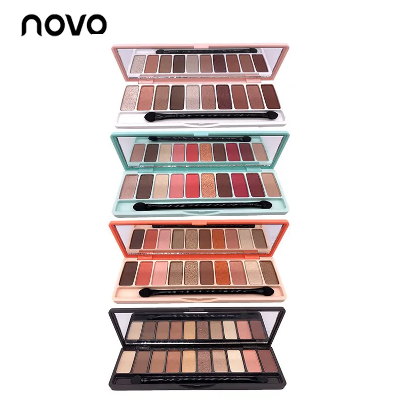 NOVO Smoky Brand makeup Eyeshadow Pallete Cosmetics Makeup Waterproof Natural Glitter Matte Shimmer Eye Shadow paleta de sombra |