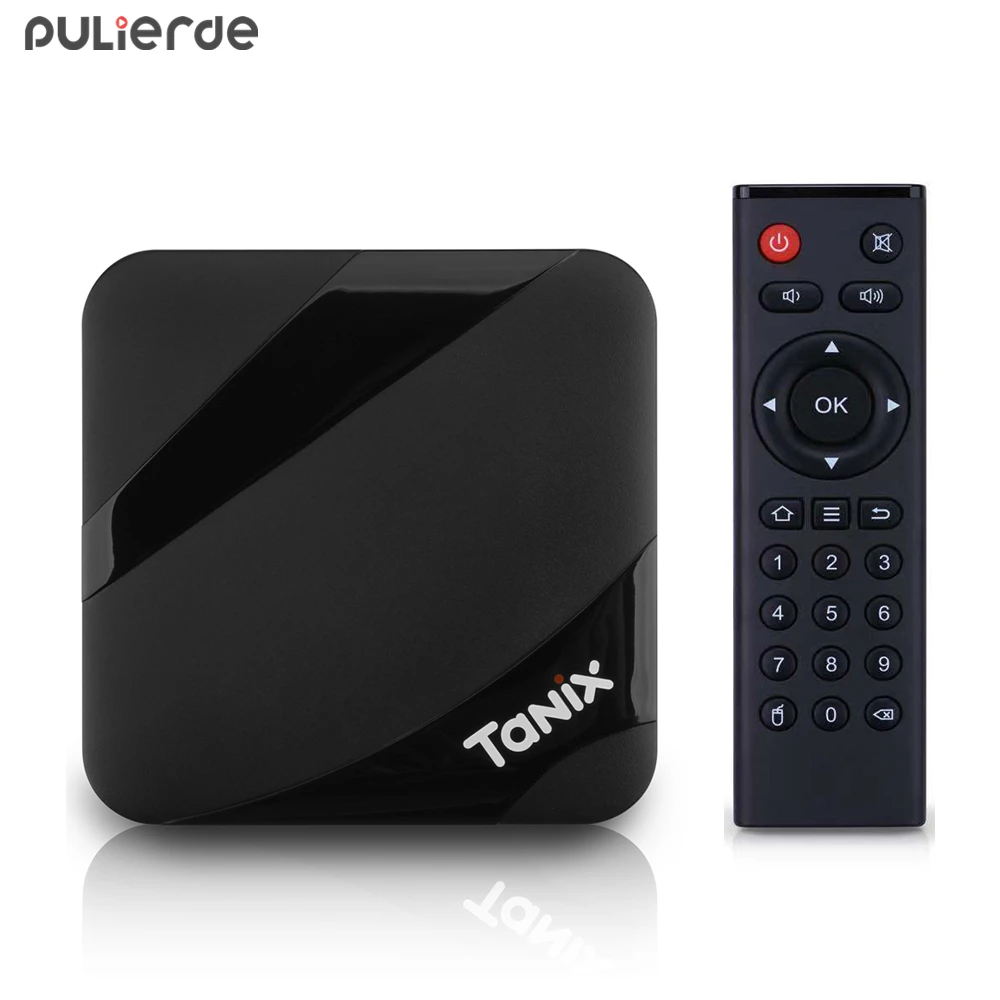 ТВ-приставка PULIERDE TX3 Max 2 ГБ 16 Android 7 1 Amlogic S905W с новым ALICE UX телеприставка 4G Wifi BT4.1