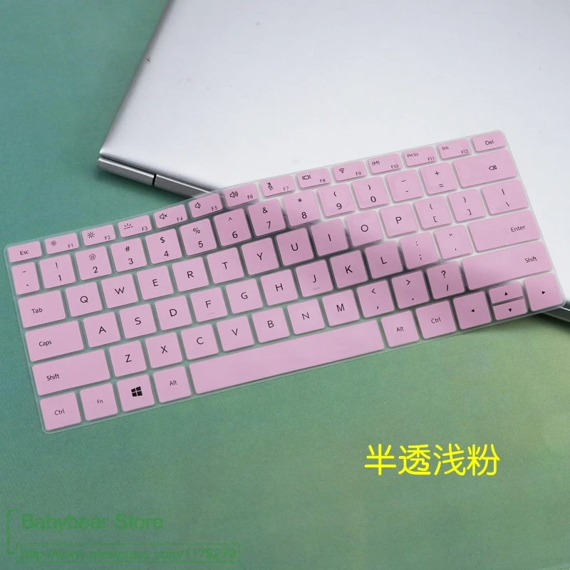 pink Для huawei Matebook 13 Signature Edn. Ноутбук-1" 2 K сенсорный WRT-W19 WRT-W29 силиконовый чехол для клавиатуры ноутбука - Цвет: pink