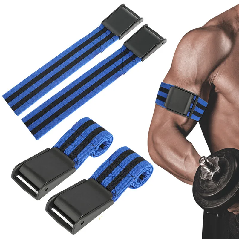 1 Pair BFR Training Fitness Gym Bands Blood Flow Restriction Occlusion Bandage Sports Exercise Bodybuilding Biceps Bands Belts - Цвет: Светло-зеленый