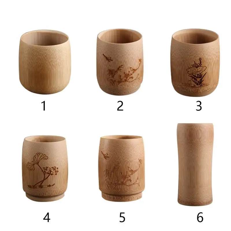 Кружка для пива кофе бамбуковая Питьевая чашка чай пиво Винтаж сок молоко в