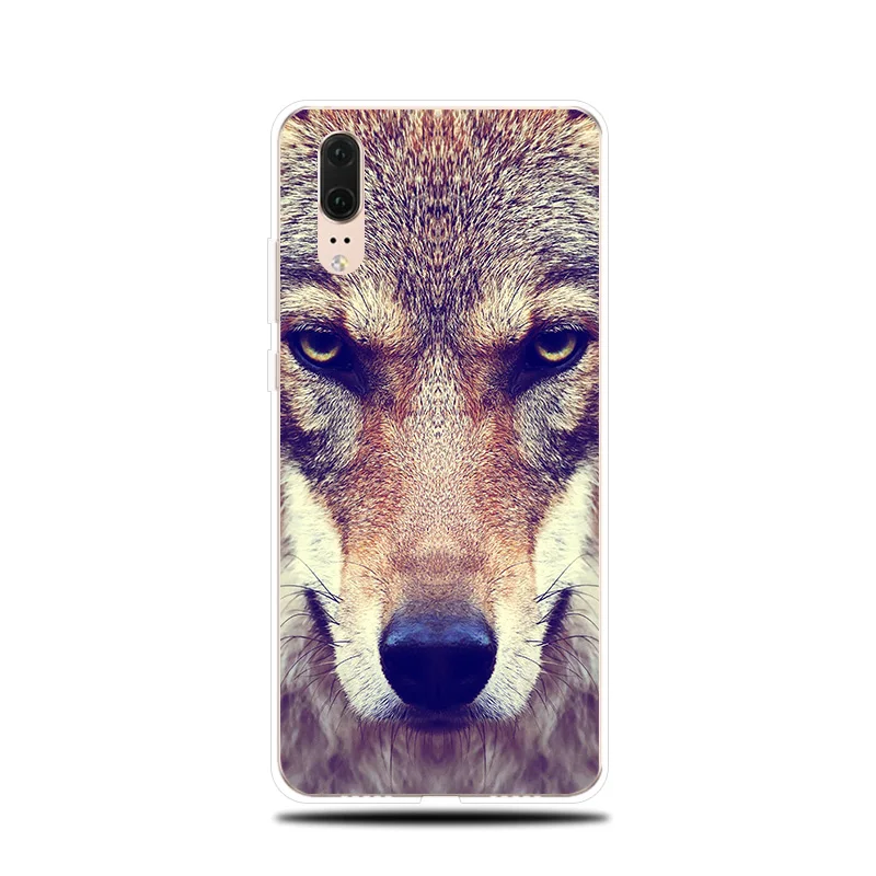Силиконовый чехол с рисунком дикого волка для Huawei P8 P9 Lite 2017 P Smart 2019 мягкий P10 P20 P30 Pro