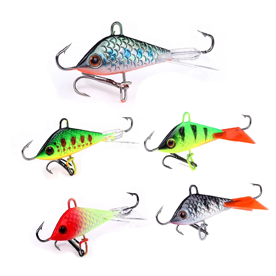 

5Pcs/lot Artificial Bait lure Balancer for Carp Walleye Pike Perch 5cm 7.5g Jigging Lure Ice Fishing Jig Head Winter Ice bait