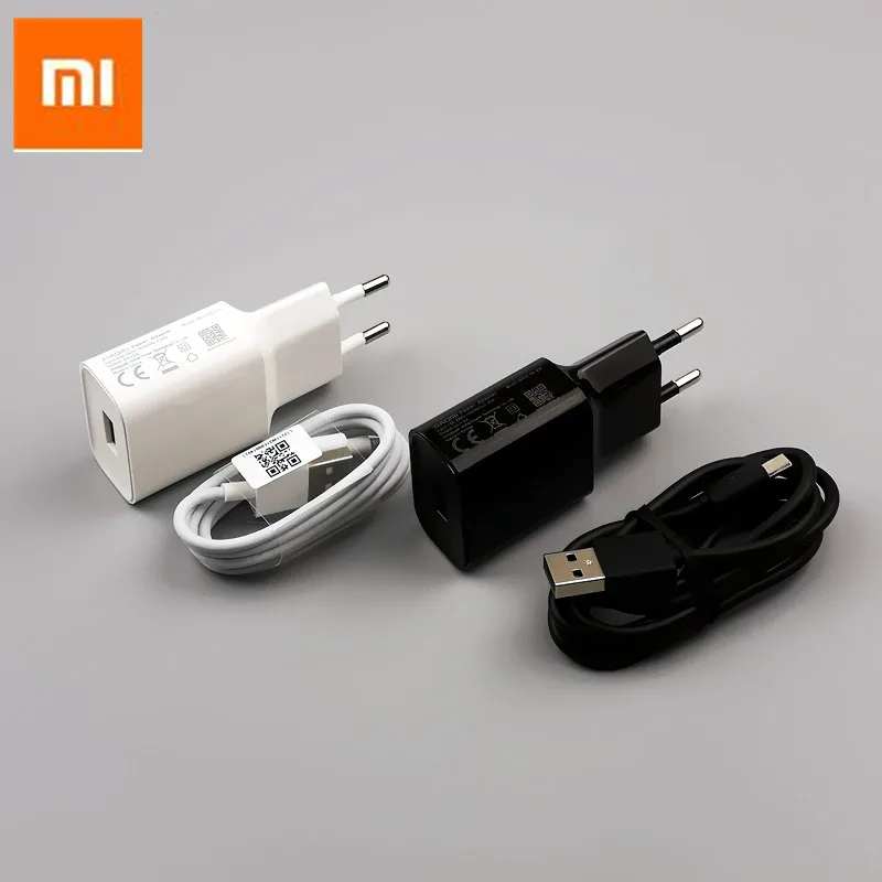 Оригинальное настенное зарядное устройство xiaomi mi a2 lite, 5 В/2 А, EU адаптер питания, зарядка mi cro, usb-кабель для redmi 6a 5a 4a 6 5 plus pro 4x s2 3s