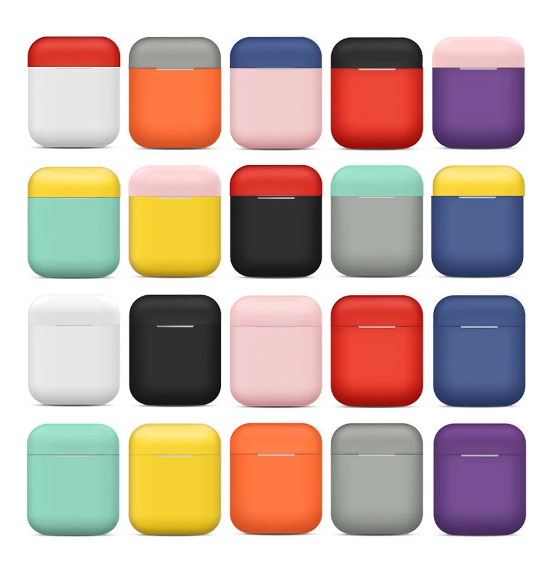 Ультратонкий Мягкий силиконовый чехол для Apple AirPods 2 для Air Pods противоударный защитный чехол для наушников Водонепроницаемый Аксессуар для гарнитуры