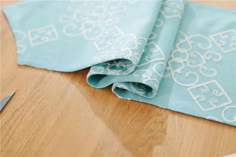 Простой льняной настольный флаг Европейский Стиль Настольная дорожка Свадебная