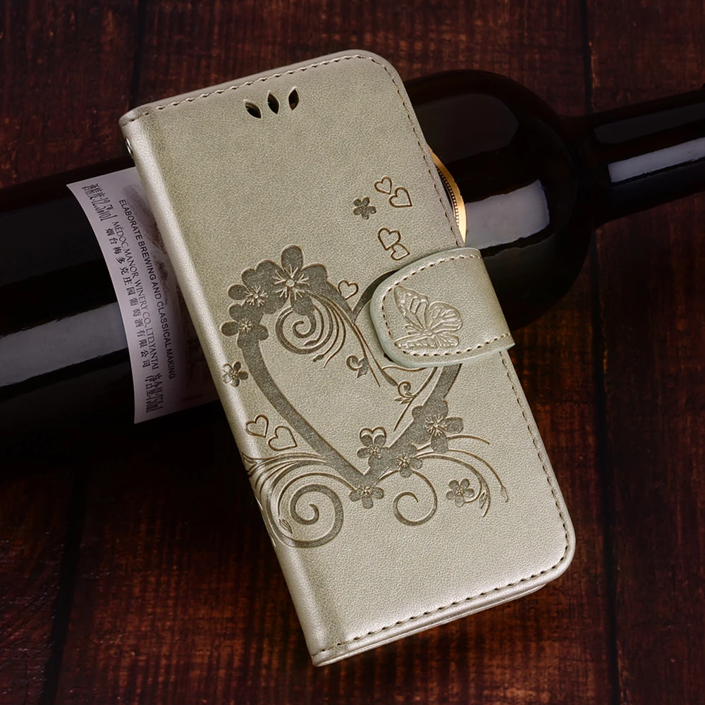 Милый кожаный чехол кошелек с цветочным рисунком для Samsung Galaxy S9 Plus книжка