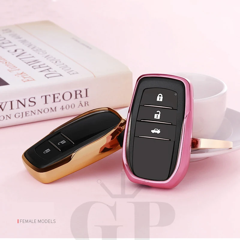 ТПУ мягкий клей чехол для ключа автомобиля Fob Toyota Chr C hr Land Cruiser 200 Avensis Auris Corolla 3