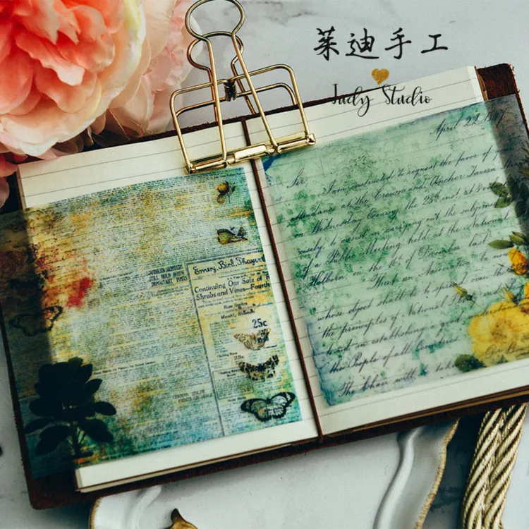 Vyutxa Ретро пергамент Наклейки для Скрапбукинг Happy планировщик/карты решений/журнала проекта