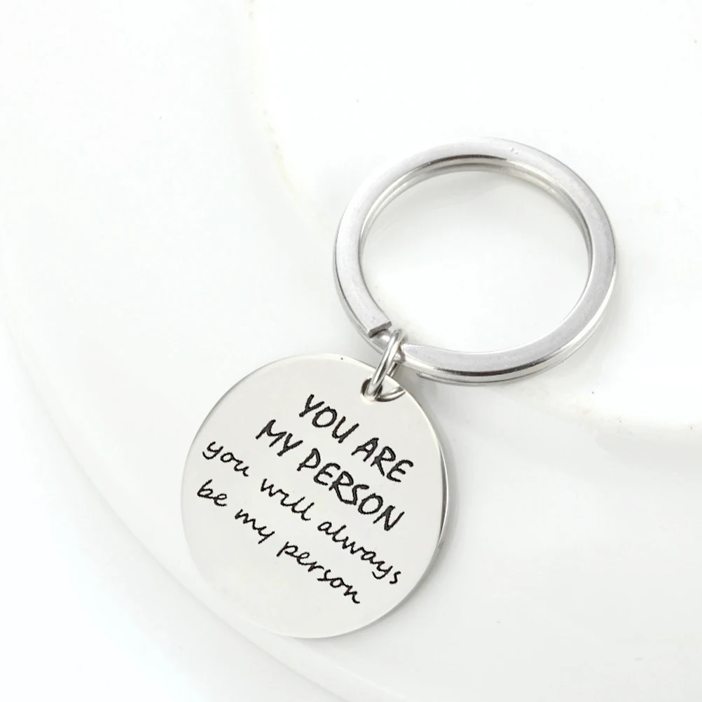 Вы-мой человек вы всегда будете моим человеком брелок из нержавеющей стали