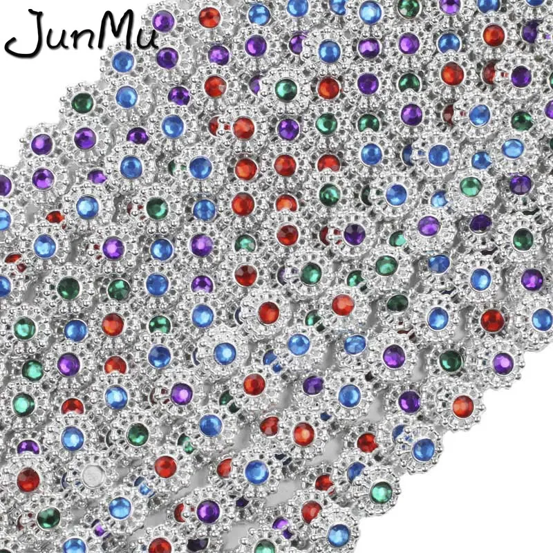 1 ярд сделай сам Однорядная цветная Алмазная сетка Кристальные Стразы для шитья
