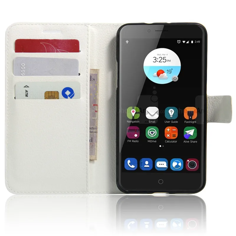 For ZTE Blade V7 Phone Case Flip Cover with Stand Function Wallet Style PU Leather for Fundas Coque Capa |