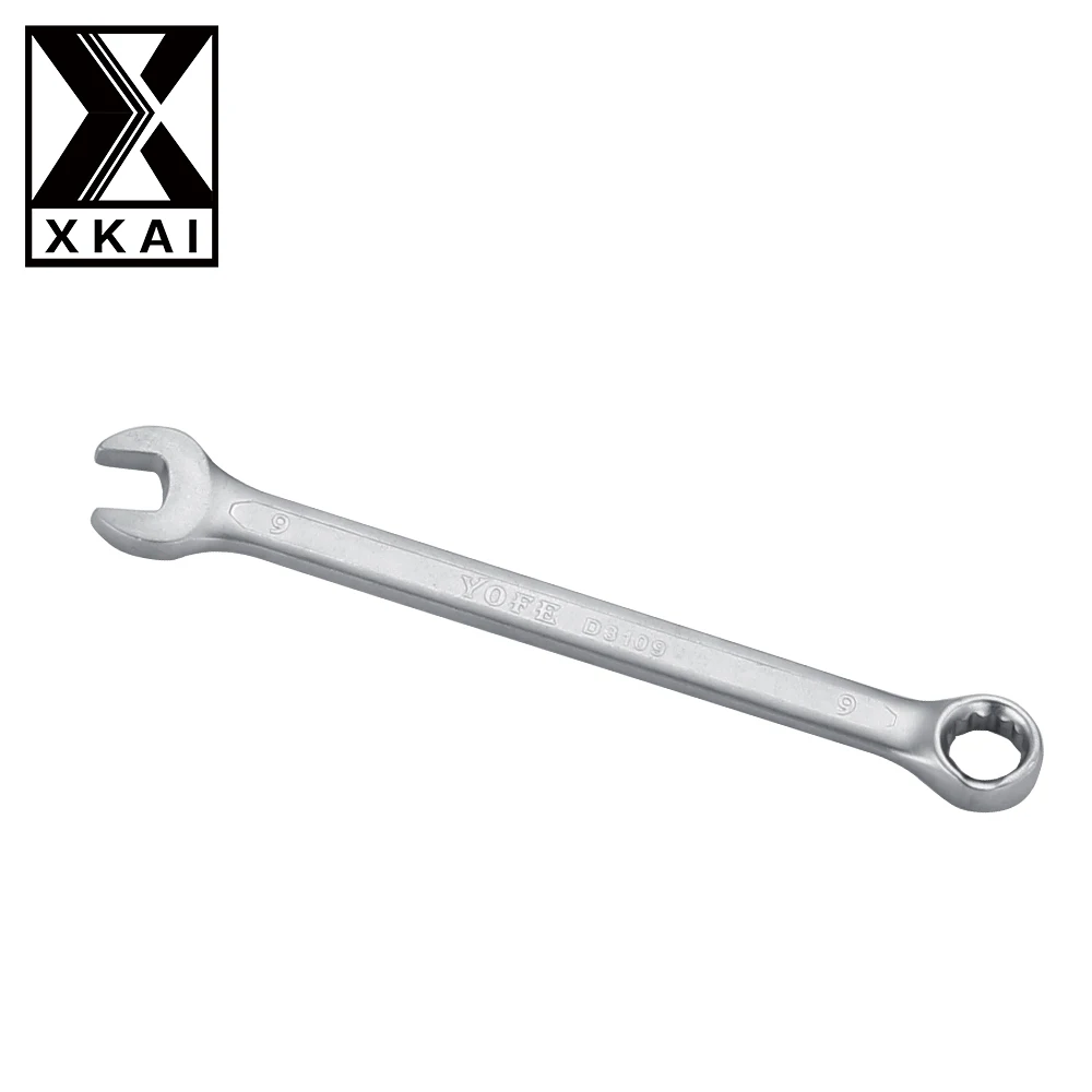 Xkai 9 мм Комбинации Box Open End вогнутой ребра инструмент ключ высокое качество
