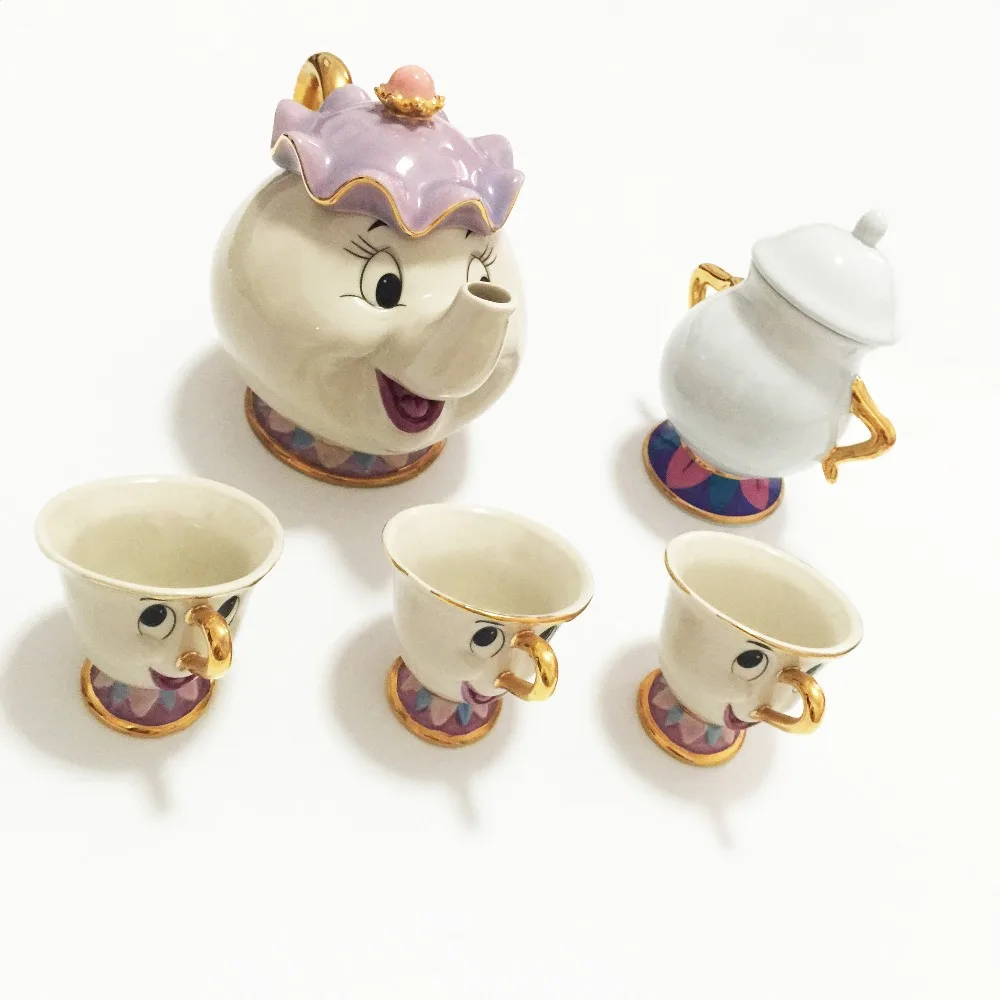 Горячая Распродажа чайный набор в старом стиле с героями мультфильмов Красавица