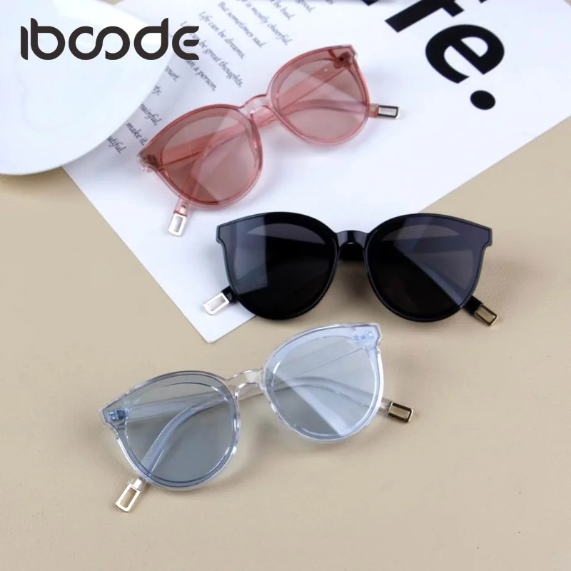 Новые детские солнцезащитные очки iboode модные в большой оправе для девочек и