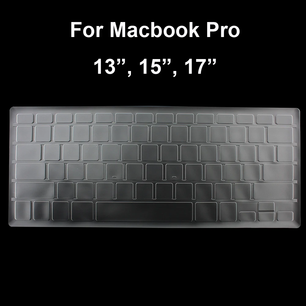 

for Macbook Pro Soft Clear TPU Keyboard Cover Skin Protector, XSKN High Quality Crystal Cover for Pro 13 inch, pro 15, pro 17