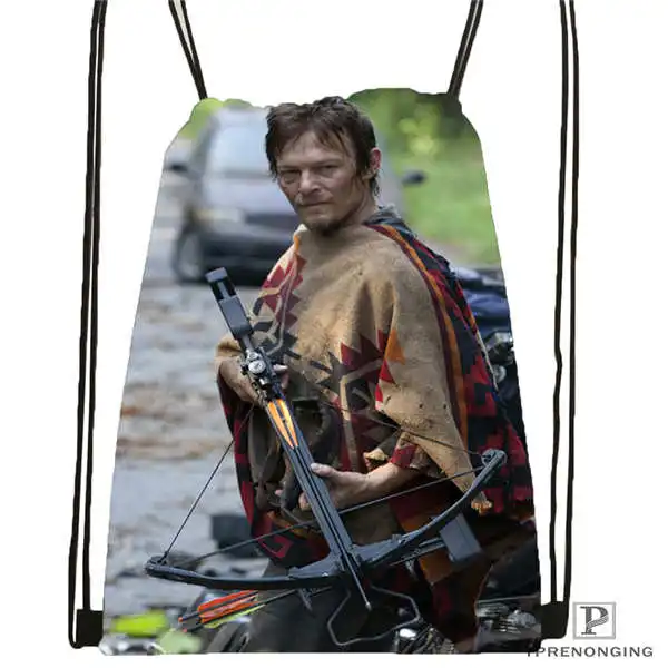 Изготовленный На Заказ Рюкзак на шнурке Daryl Dixon The Walking Dead милый детский рюкзак 31x40