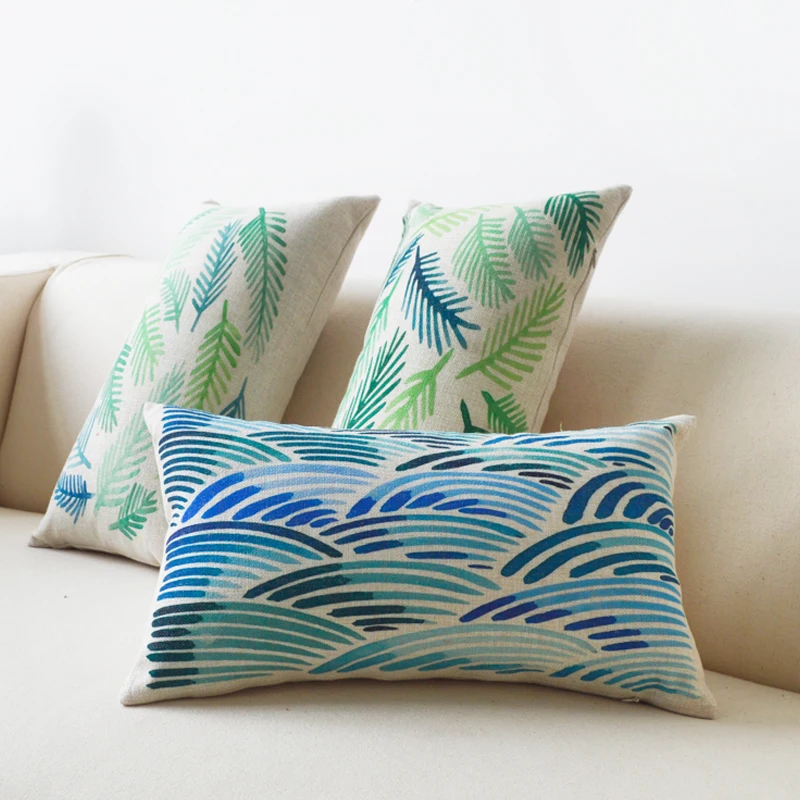 50*30 см прямоугольная Подушка Чехол Nordic Цвет в виде геометрических фигур для