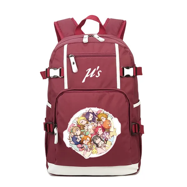 13 Мультяшный женский рюкзак LoveLive, Kawaii Back Pack, Minami Kotori, холщовые школьные сумки, Mochila Feminina, рюкзак для ноутбука, большая сумка для книг - Цвет: 13