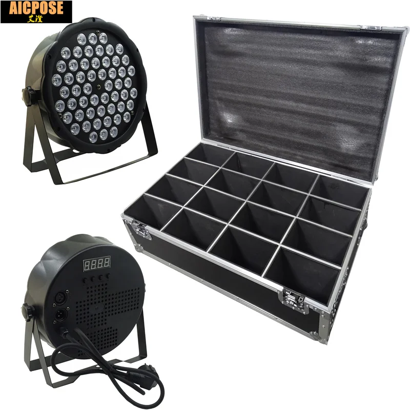 16 шт. 54X3 Вт RGBW LED Par свет DMX512 контроллер led диско DJ оборудование 25 градусов 4/8