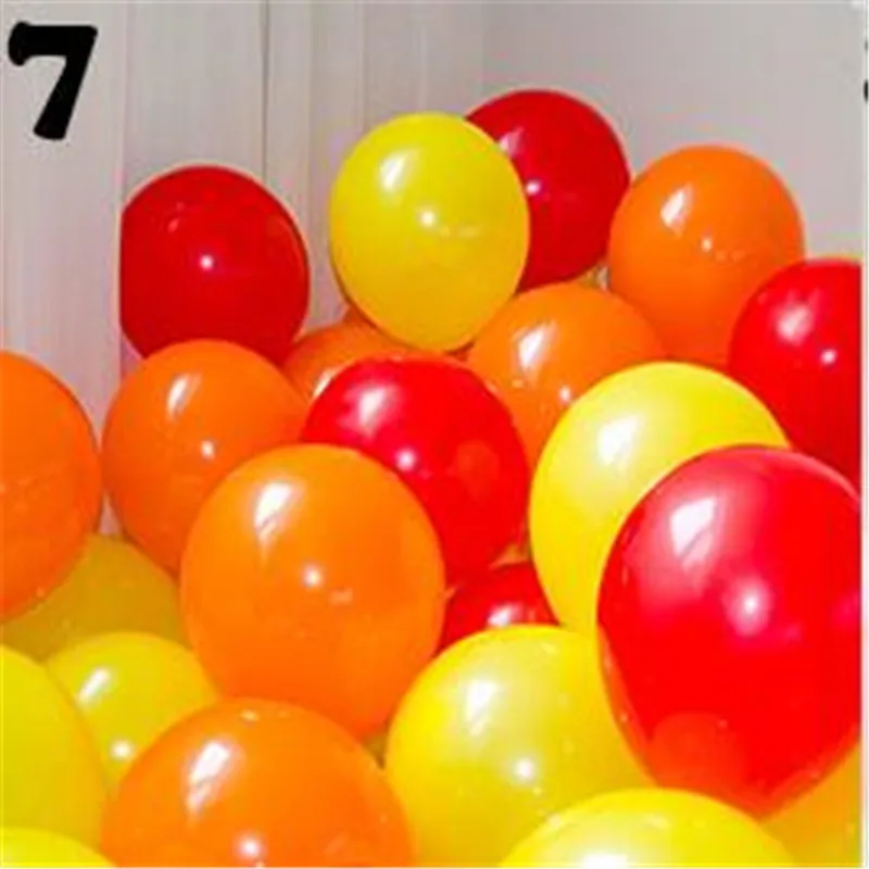 mix 7 50 шт., воздушные шары на день рождения, 5 дюймов, 1,3 г, латексные гелиевые воздушные шары, утолщенные жемчужные вечерние воздушные шары, вечерние шары, детская игрушка шарики для свадьбы - Цвет: mix 7