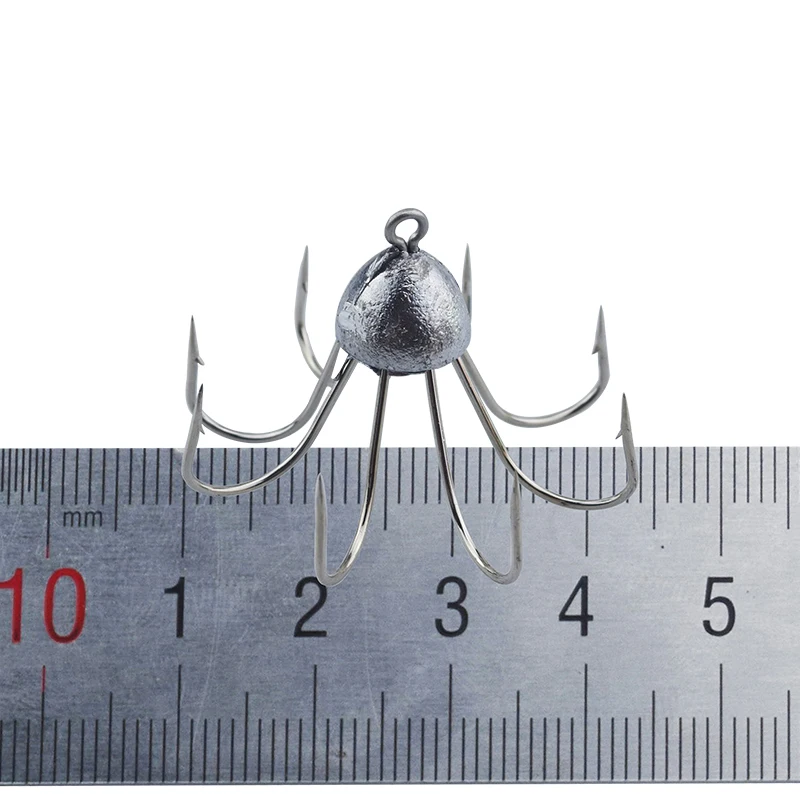 1Pcs Jig Octagonal Fishing Hooks High Carbon Steel Squid Octopus Anchor Hook Fishing Gear Tool Accessories Umbrella