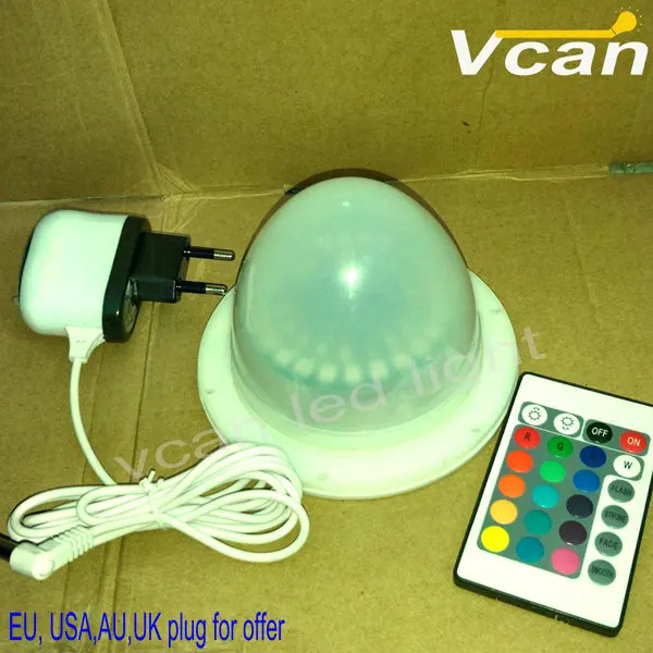 للبيع 5 قطعة سريع شحن مجاني قابلة للشحن بطارية تعمل اللاسلكي Led Lampwick للبلاستيك مكعب الكرة