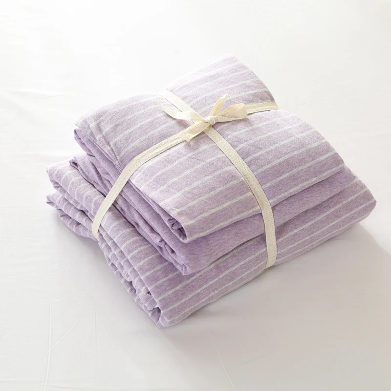 3 шт. трикотажные простыни и пододеяльник из 100% хлопка 120x200 см|duvet cover set|cover setsingle size