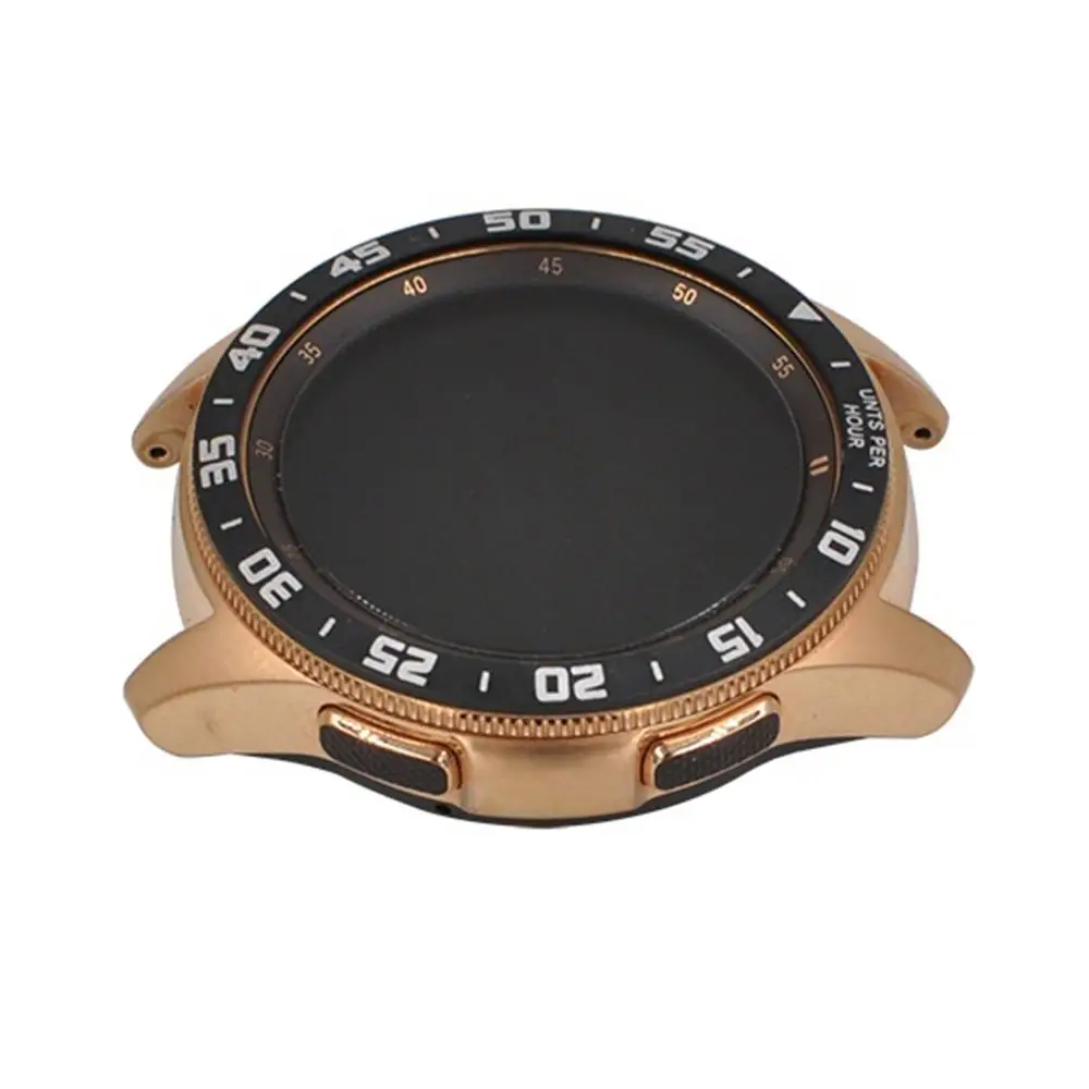2 предмета в комплекте, для samsung Galaxy Watch 42/46 мм ободок кольцо Клей полное покрытие против царапин Нержавеющая сталь Смарт-часы носимые аксессуары