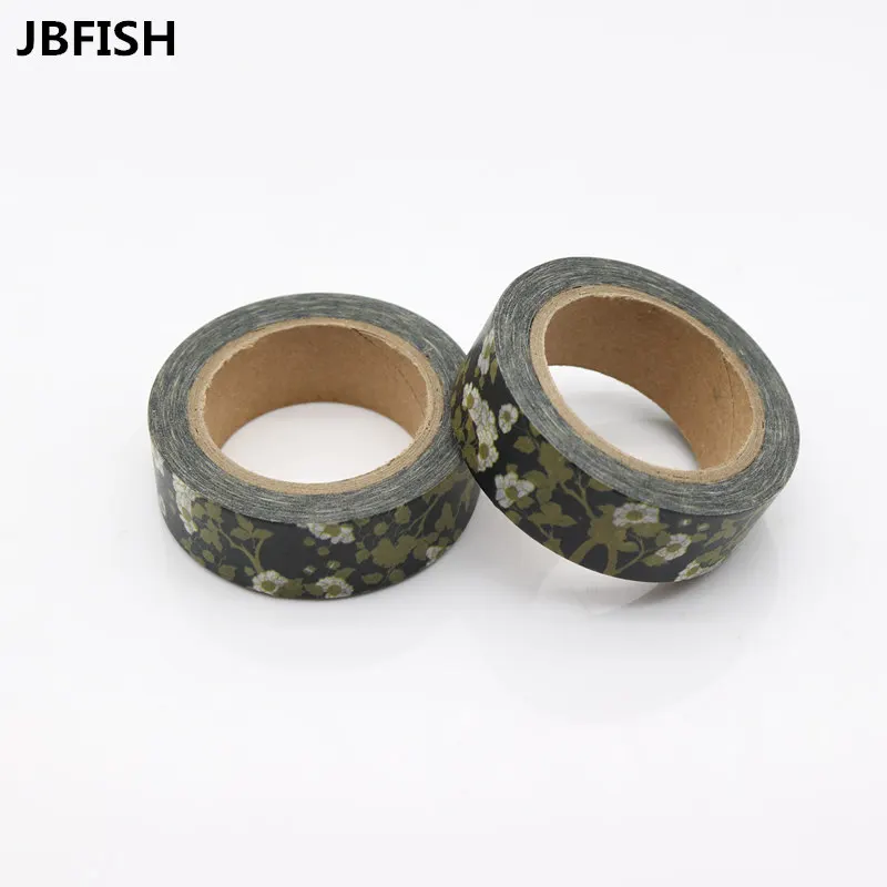 JBFISH Kawaii цветная окрашенная васи лента для бумаги конус 15 мм x 10 м маскирующая