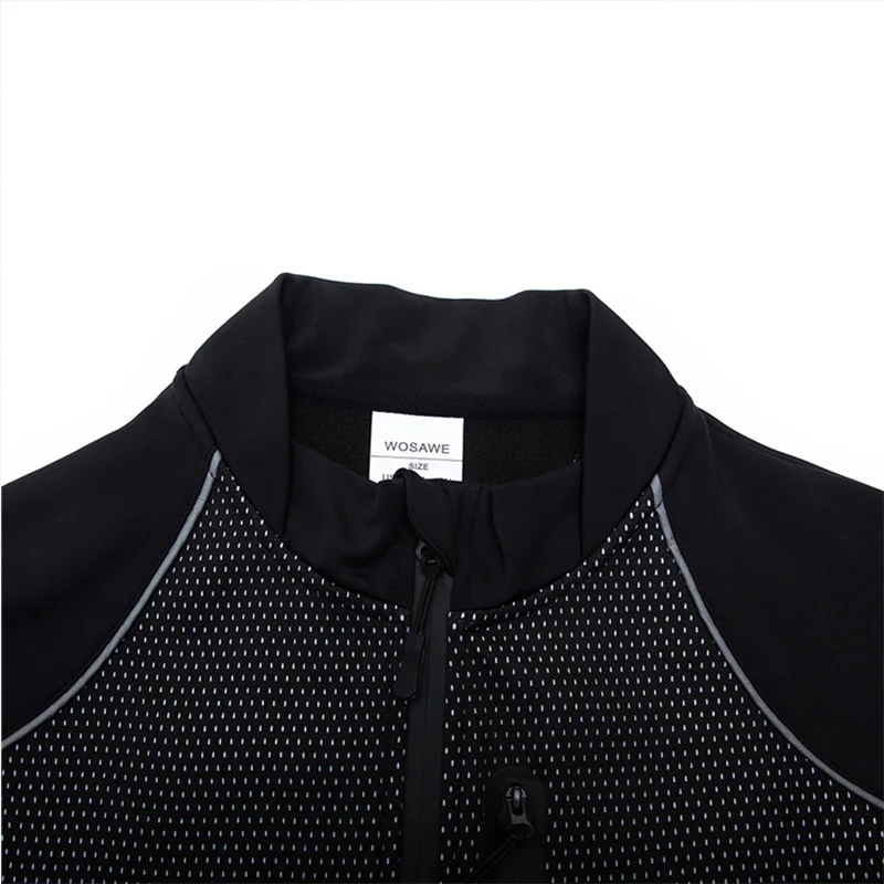 WOSAWE для мужчин женщин осень зима флис майки спортивные одежда с длинным рукавом