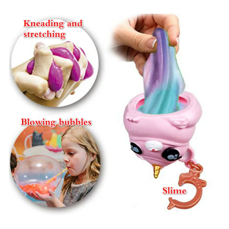 Poopsie Slime Единорог мяч куклы какашки Игрушки для девочек хобби аксессуары звезда или Oopsie звездный свет дуя пузырь пластилин