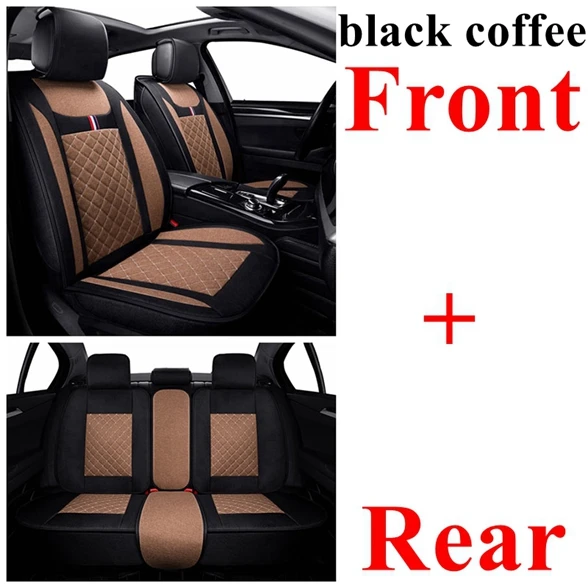 blackcoffee standard Сиденья для Mitsubishi Outlander ASX Nissan Tiida Juke, Qashqai j10 j11 Renault Clio Duster logan Sandero Seat altea - Название цвета: blackcoffee standard