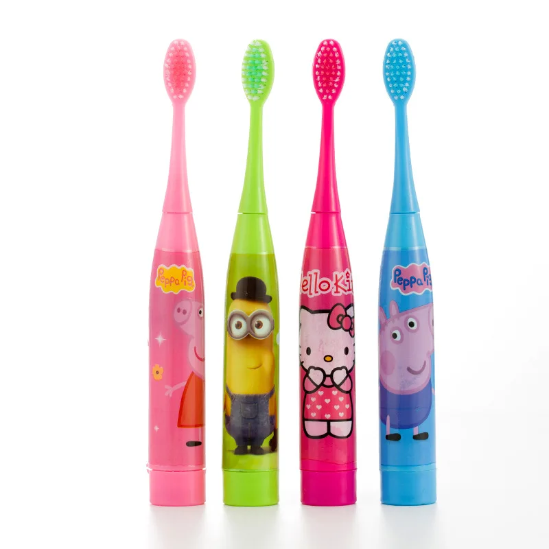 Children Electric Toothbrushes Cartoon Pattern baby toothbrush Tooth Brush Head 2 pcs Heads sonic | Бытовая техника