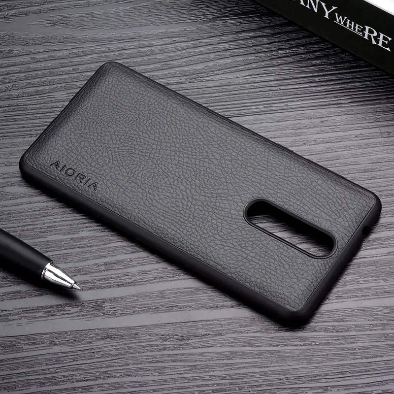 for Nokia 8 case Luxury coque Leather skin soft silicone Perfect fit Business style Phone Cases NOKIA cover funda capa |