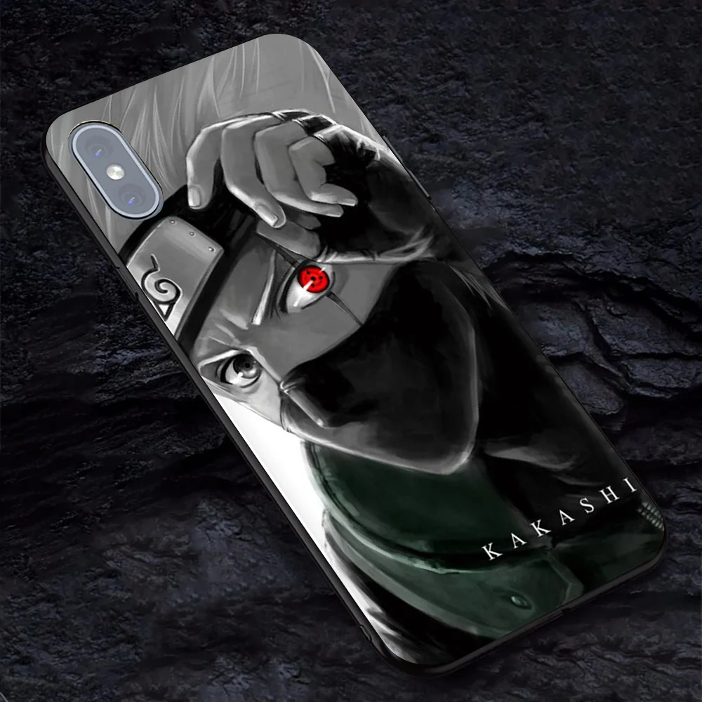 Naruto Kakashi anime case for iphone 7 plus soft tpu phone cover cases 6 6s X XR XS MAX coque fundas | Мобильные телефоны и