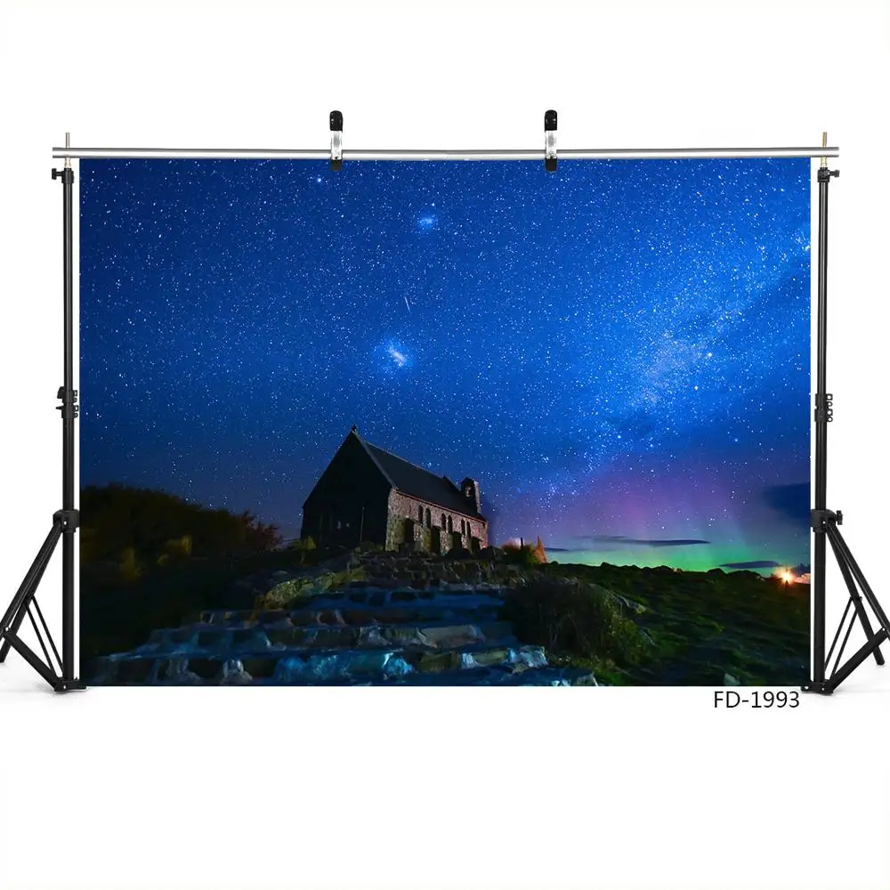 Виниловый фон для фотосъемки с ночным небом и звездами студийной детей|Фон