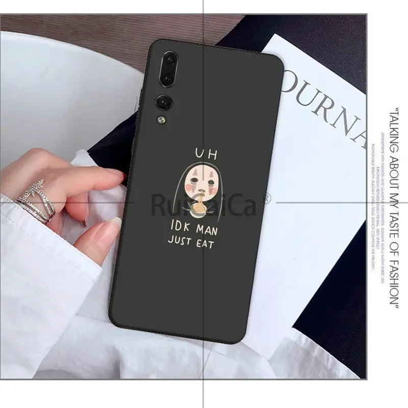 Чехол для телефона с изображением аниме Ghibli Миядзаки без лица Huawei P9 P10 Plus Mate9 10 Mate10