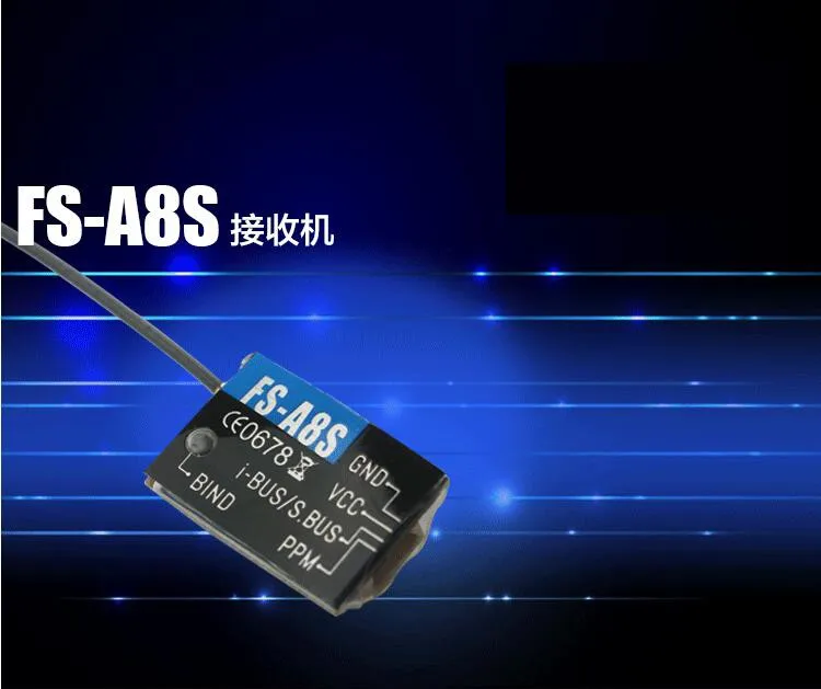 

1 шт Flysky FS-A8S 2,4G 8CH мини-приемник с PPM i-BUS SBUS Выход аэрокамера для дистанционно управляемого самолета совместим с FS-i4 FS-i6 FS-i6S