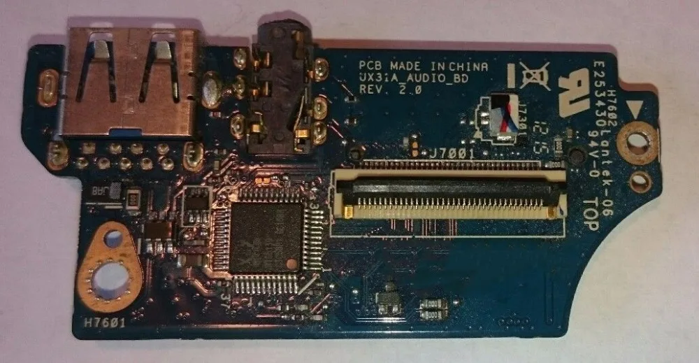 

Оригинальная аудиоплата usb для asus UX31A