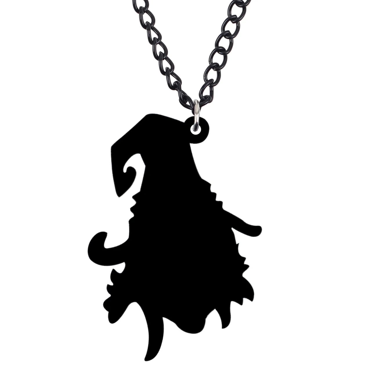 WEVENI акриловое красное ожерелье с ведьмой кулон на цепочке воротник Хэллоуин