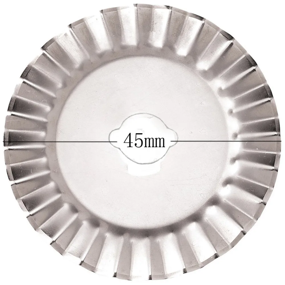 2 шт. 45 мм зигзаг волны декоративные поворотный Ножи лезвия ткань Бумага кожи