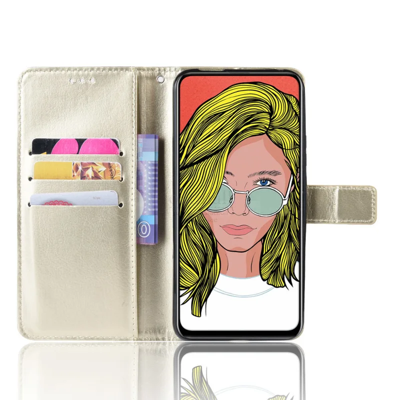Новый Премиум чехол книжка из искусственной кожи в стиле ретро для Huawei P SMART Z
