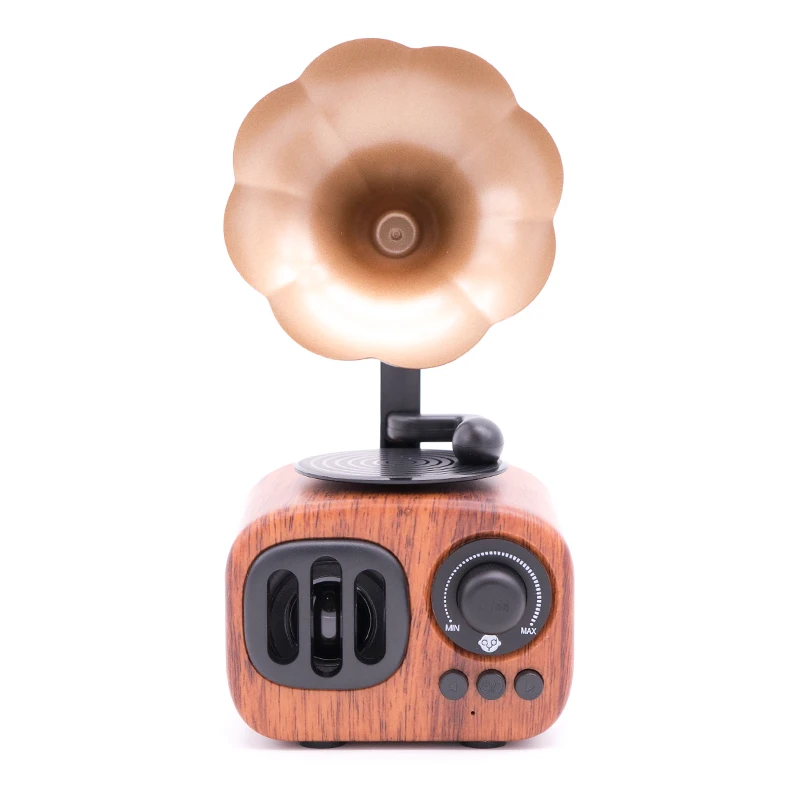 Ретро фонограф беспроводной Bluetooth динамик карта U диск подарок на день рождения