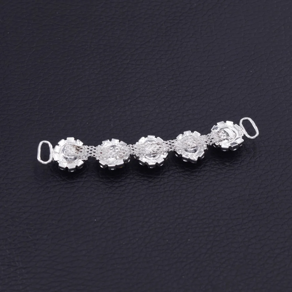 10 шт./лот швейный соединительный элемент для бикини кристальная Пряжка со