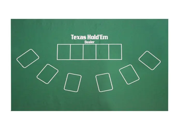 Новая двухсторонняя 60*90 см 5 игроков скатерть Baccarat Poker Set Fichas Texas Holdɾm Fietro