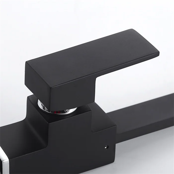 

Black Kitchen Faucets Black Square torneira 360 Degree Rotation Water Filter Tap Water Solid Brass Sink Tap Water Mixer kitchen