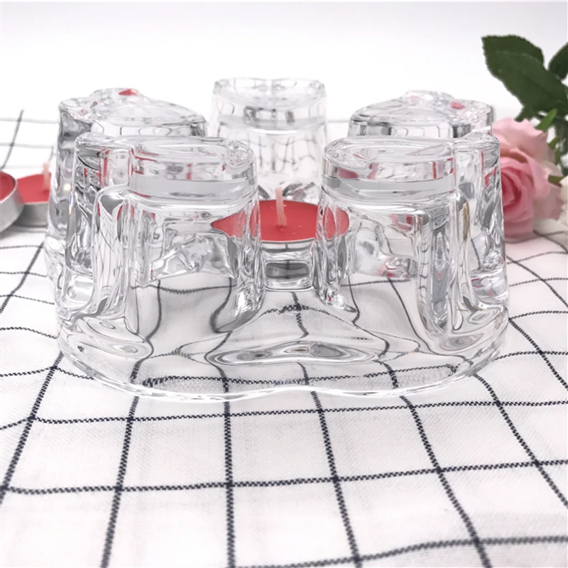 Термостойкий стеклянный Романтический чайник Arshen в форме сердца подогреватель